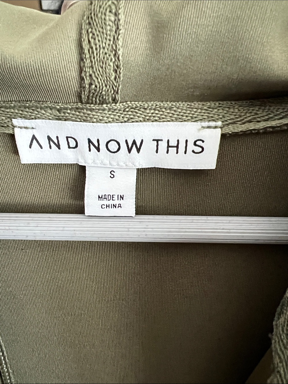 Zip-Front sage hoodie jacket by And Now This